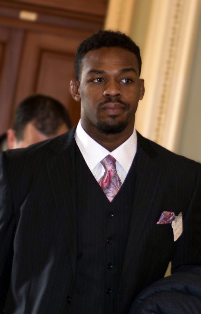 Jon Jones during a public martial arts appearance