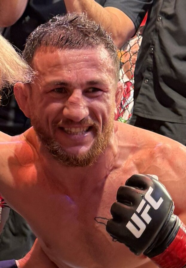 Merab Dvalishvili at a UFC media event