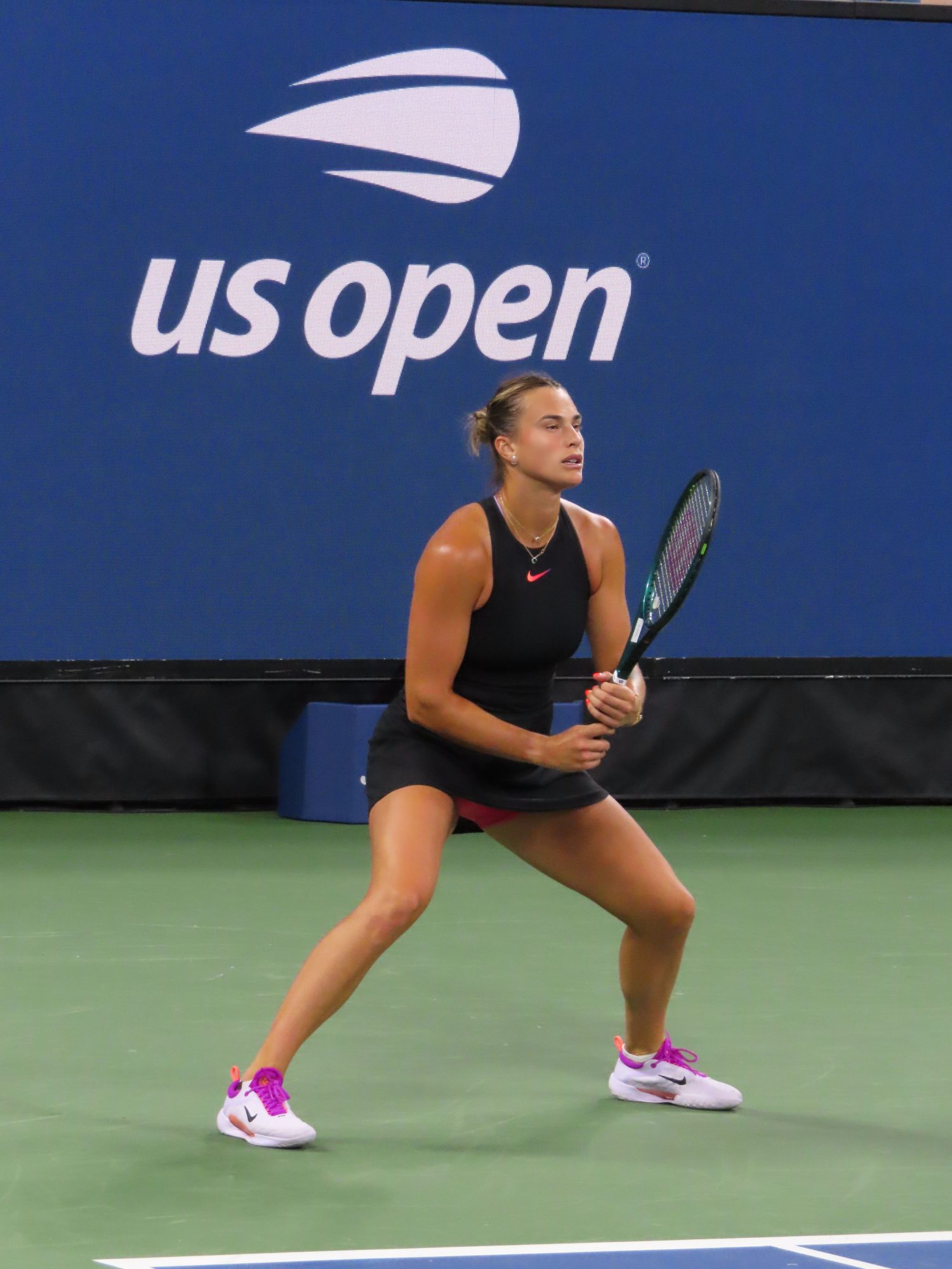 Aryna Sabalenka competing at the US Open